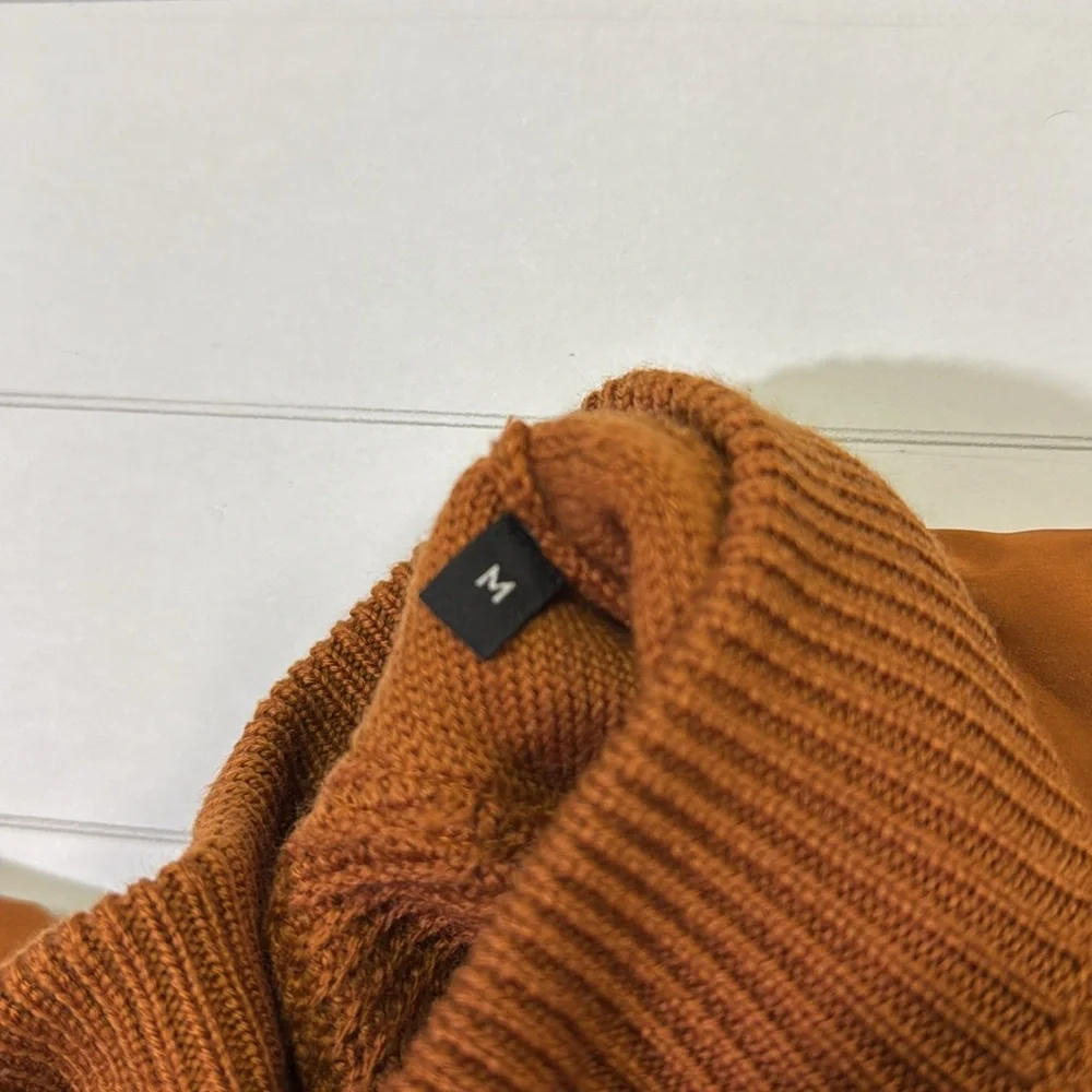 Ermenegildo Zegna Men's Crewneck Sweater in Burnt Orange